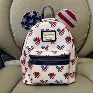 Disney Stars and Stripes Patriotic Mickey Mouse Backpack